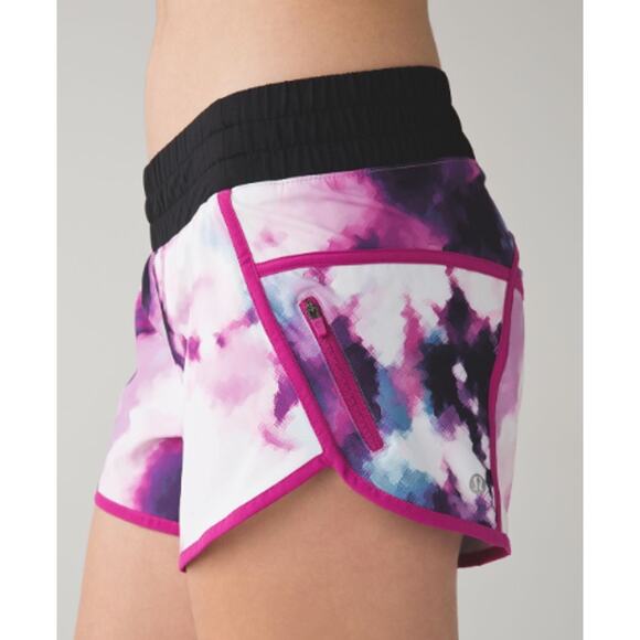 Lululemon Tracker Running Short Stretch Blooming Pixie Raspberry Size 10 - Picture 1 of 8